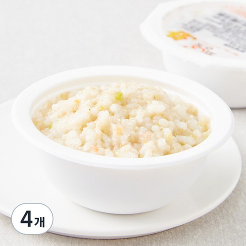 짱죽 중기 9개월부터 이유식 대구살가지죽, 혼합맛(대구살/가지), 200g, 4개