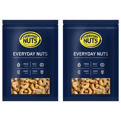 에브리데이넛츠 구운캐슈너트, 1kg, 2개