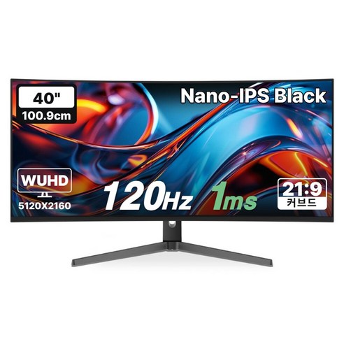 한성컴퓨터 WUHD Nano IPS Black 120Hz 게이밍 커브드 모니터, 100.9cm, TFG40U12PW(일반)