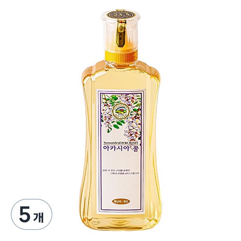 산내들농원 프리미엄 아카시아꿀, 500g, 5개