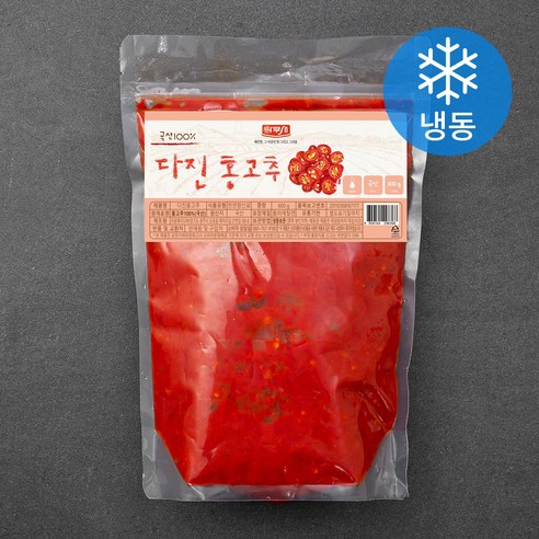 나무새 다진 홍고추 (냉동), 600g, 1개
