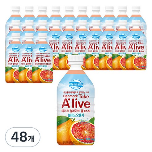 덴마크 테이크 얼라이브 쿨 블러드오렌지, 500ml, 48개