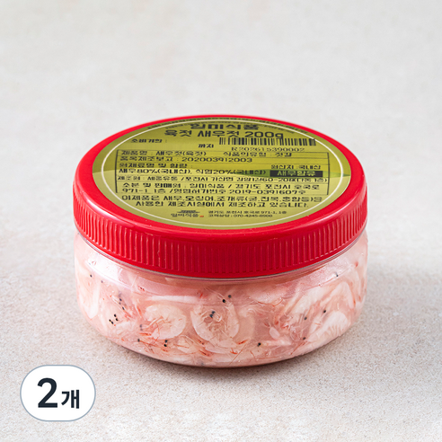 [로켓프레시] 일미식품 육젓 새우젓, 200g, 2개