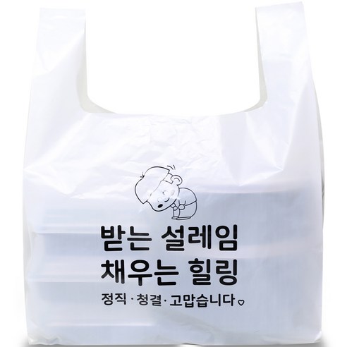 베로나 배달봉투 도시락 포장 비닐봉투 대, 35L, 100개 생활잡화