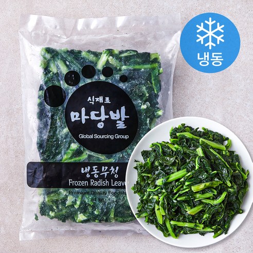 마당밭 중국산 무청 (냉동), 1kg, 1개
