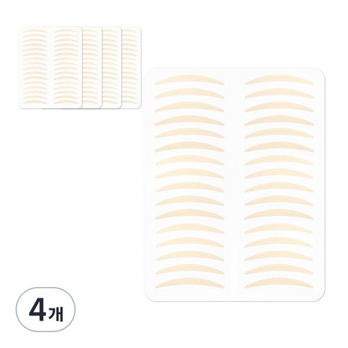 더분 깃털 누드 단면 쌍꺼풀테이프 160p, 누드C타입, 4개