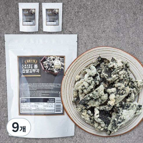 일품수제 통찹쌀 수제 김부각, 50g, 9개