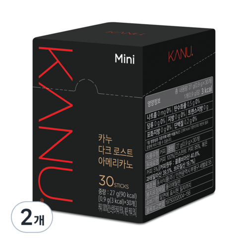 카누 다크 로스트 아메리카노, 900mg, 30개입, 2개