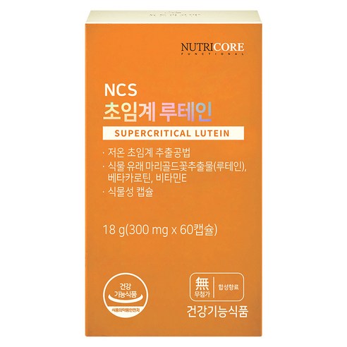 뉴트리코어 NCS 초임계루테인, 60정, 1개