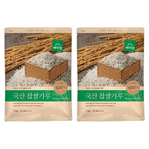 배대감 국산 찹쌀가루, 1kg, 2개