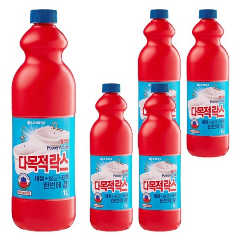 홈스타 파워액션 다목적 락스, 1L, 5개
