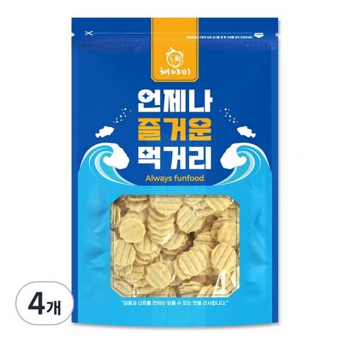 해야미 꼬마 튀김 쥐포, 500g, 4개