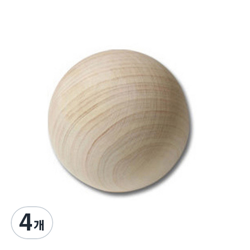 제이준 편백 발지압볼 5cm, 4개, 혼합색상