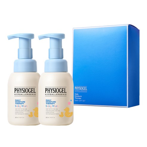 피지오겔 데일리 모이스쳐 베이비 탑투토 워시 더블 기획 세트, 300ml, 1세트