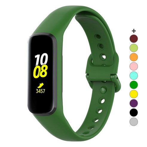 갤럭시 핏2, 싱그러운 그린으로 스타일을 완성하다: 실리콘 스트랩 밴드 리뷰 갤럭시핏2스트랩