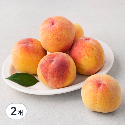당도선별 복숭아, 1.25kg(4~5입), 2개