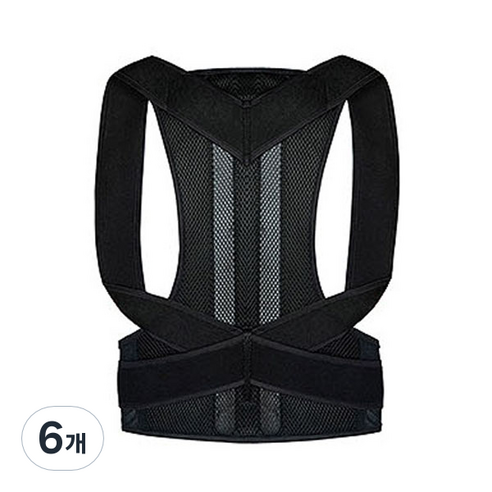 TCR 자세 밴드 블랙 S, 6개