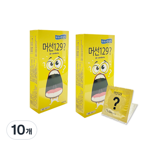 유니더스 머선129 일반형 콘돔, 10개입, 10개
