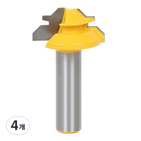 OON 목공 트리머 비트 12.7mm, 4개