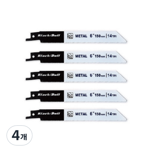 블랙불 금속용 컷쏘날 RS-M150, 4개