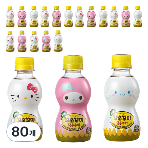 광동 유기농 꼬소꼬미 옥수수차 랜덤발송, 200ml, 80개
