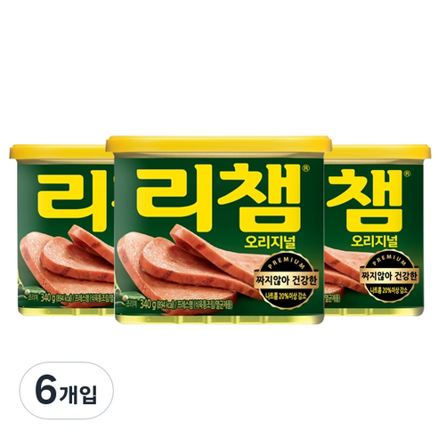 리챔 오리지널 햄통조림, 340g, 6개입