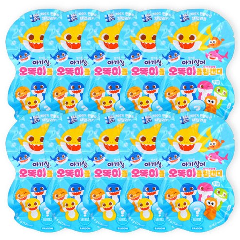 태양생활건강 핑크퐁 아기상어 오뚝이 플립캔디 랜덤발송, 자일리톨, 10개, 20g