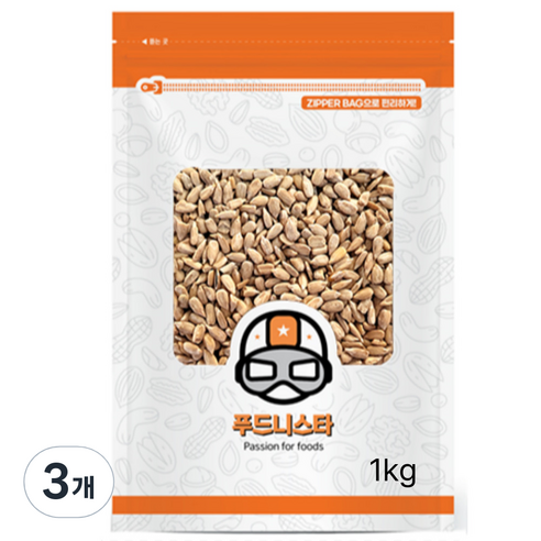 푸드니스타 해바라기씨, 3개, 1kg