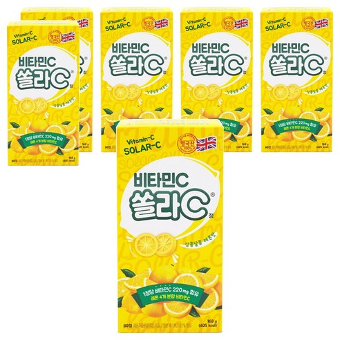 고려은단 쏠라C 정 레몬맛, 80정, 6개