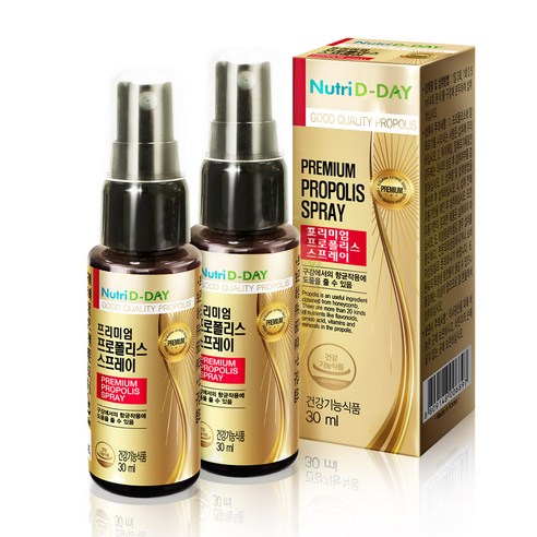 뉴트리디데이 프리미엄 프로폴리스 스프레이, 30ml, 2개입