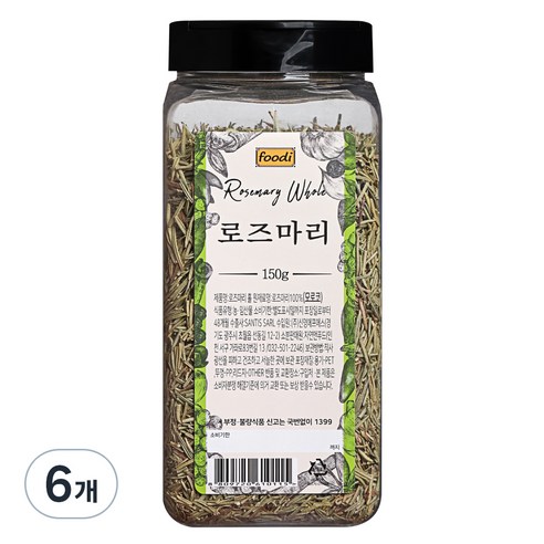 foodi 로즈마리, 150g, 6개
