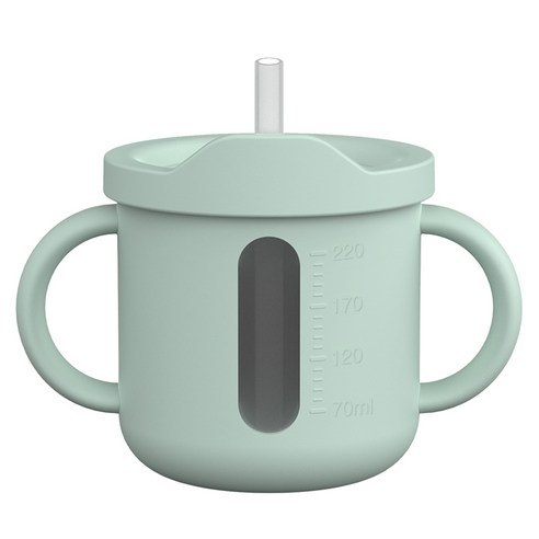 주니 실리콘 멀티컵 220ml, 그린, 1개