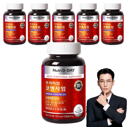 뉴트리디데이 프리미엄 코엔자임 Q10, 60정, 6개