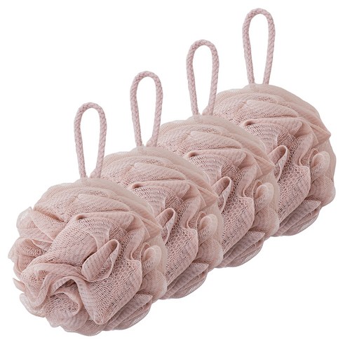 페르노엘 촘촘하고 부드러운 걸이형 버블 샤워볼 세트, 브라운, 4개입, 1개