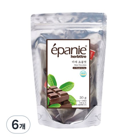 에빠니 차 티백 허브차, 1.5g, 20개입, 6개