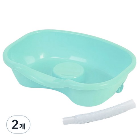 노인 환자용 임산부용 머리감기 샴푸 대야 세발기, 2개