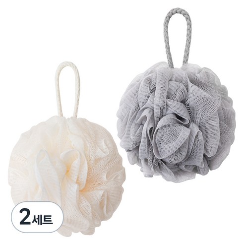페르노엘 촘촘하고 부드러운 걸이형 버블 샤워볼 2종 세트, A타입, 2개입, 2개