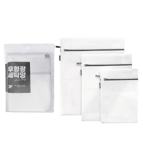 마더스홈 무형광 2중 세탁망 3종 세트, 1세트 입체세탁망
