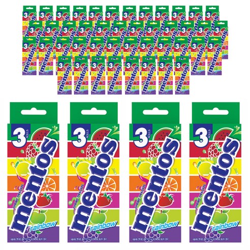 멘토스 뉴레인보우 츄잉캔디, 37.5g, 144개