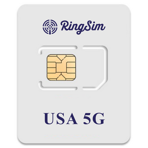 링심 미국 5G 유심칩, 1개, 4일, 무제한