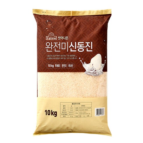 엘그로 씻어나온 완전미 신동진 백미, 10kg, 1개