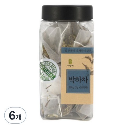 자연애 박하차, 1g, 20개입, 6개