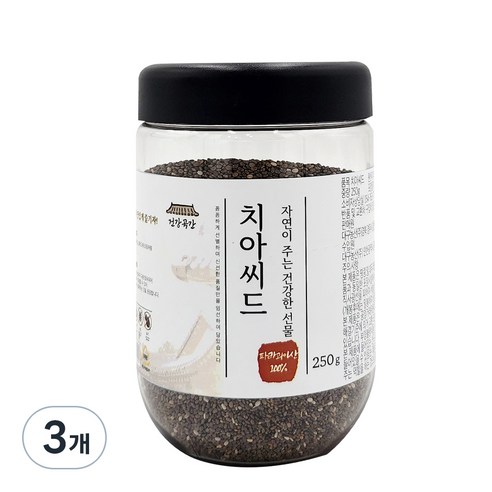 건강곡간 치아씨드 통, 250g, 3개