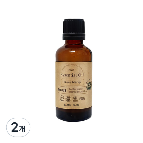 퓨어스 유기농로즈마리오일, 50ml, 2개