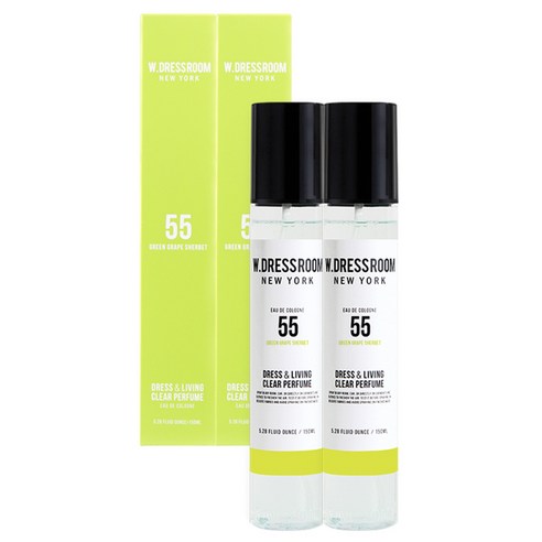 더블유드레스룸 드레스 리빙 클리어 퍼퓸 S2 150ml, No 55 GREEN GRAPE SHERBET, 2개