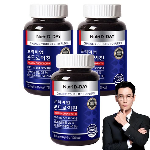 뉴트리디데이 프리미엄 콘드로이친, 90정, 3개