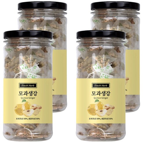 신선약초 모과생강차 삼각티백, 1g, 20개입, 4개