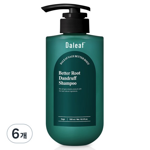 달리프 세이지 베러 루트 댄드러프 샴푸, 6개, 500ml