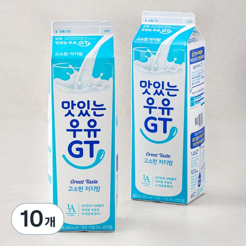 남양유업 맛있는우유GT 고소한 저지방우유, 900ml, 10개