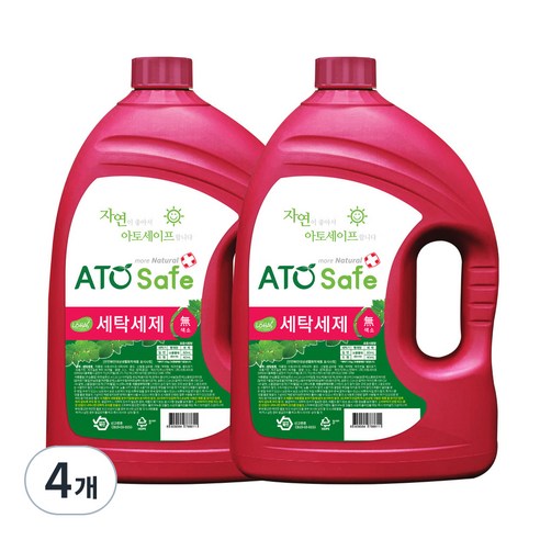 아토세이프 액상세제 본품, 3.1L, 4개
